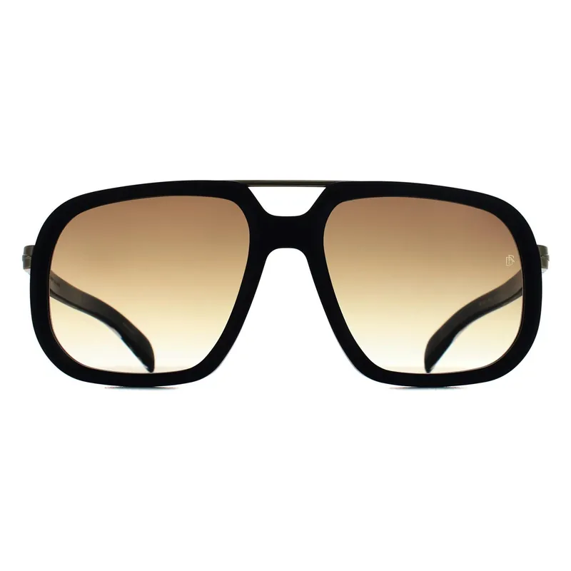 Square Black Gold Brown Gradient DB 7101/S - David Beckham