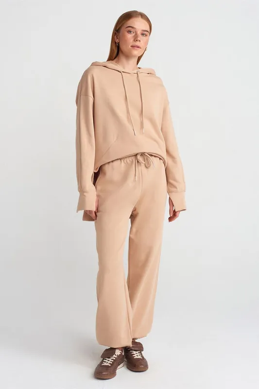 Women's Wide-Leg Fleece Jogger Pants