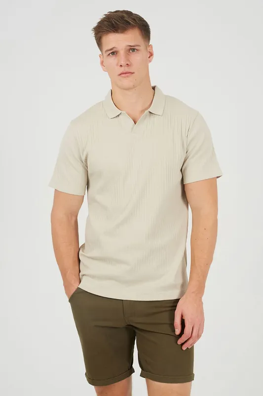 Trophy Neck Polo Shirt - Brave Soul