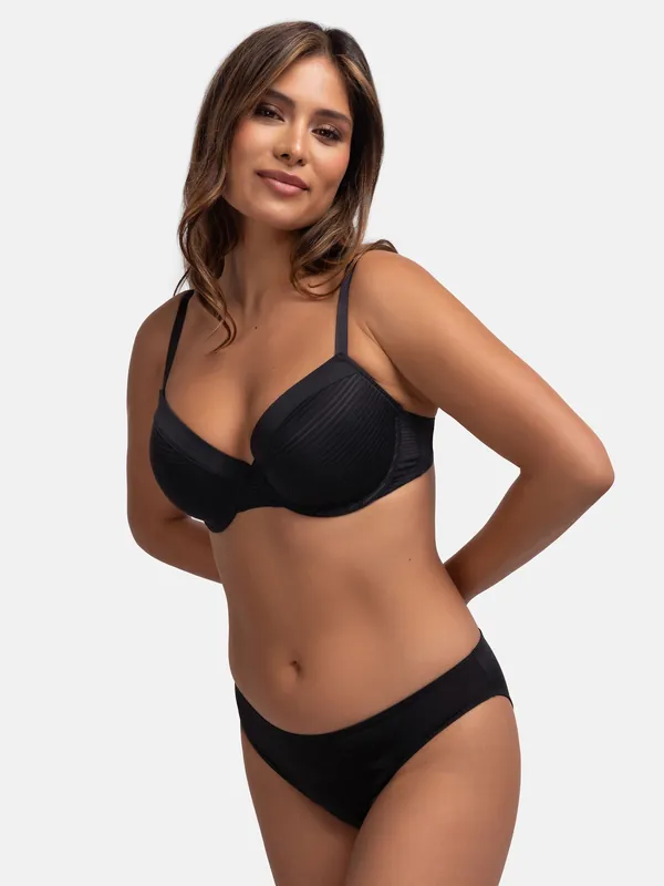 2-Pack Louise Light Padded Demi Black/Beige
