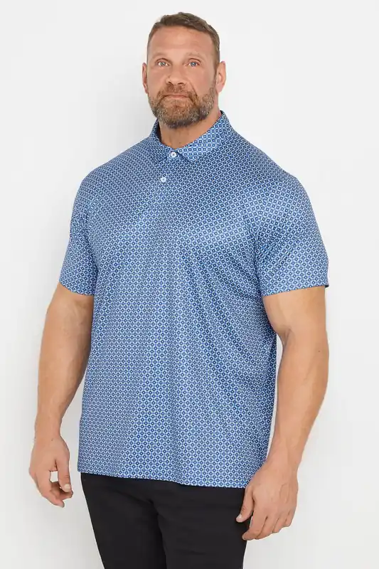 Geometric Print Polo Shirt - BadRhino