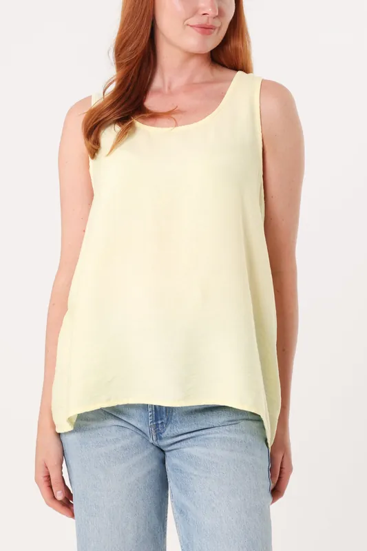 Lemon Sleeveless Top - Blue Vanilla