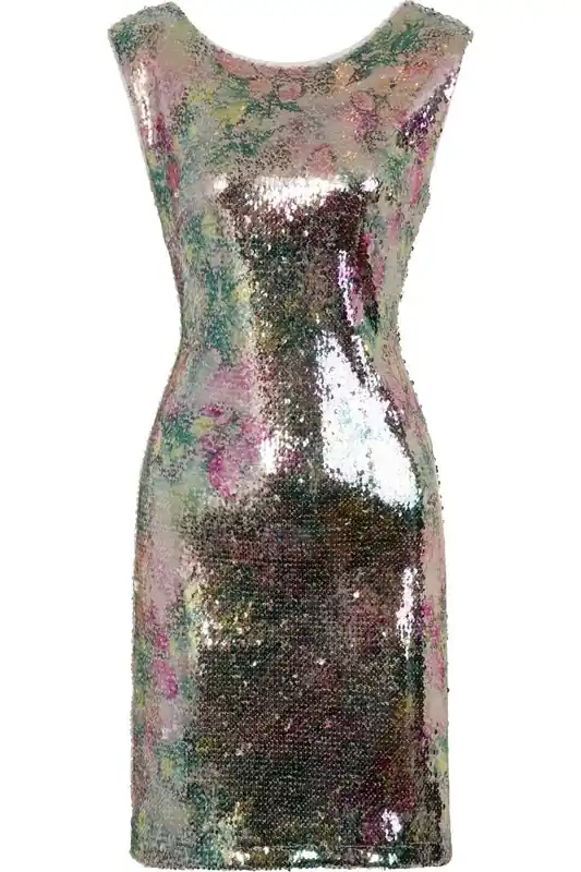 Aion Metallic Sequin Dress - Girls On Film
