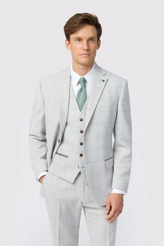 Check Tweed Tailored Fit Jacket - Antique Rogue