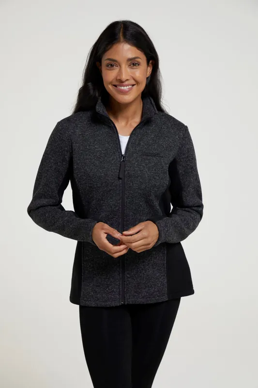 Idris' Soft Lightweight High Neck Antipill Panelled Fleece Jacket - Mountain Warehouse