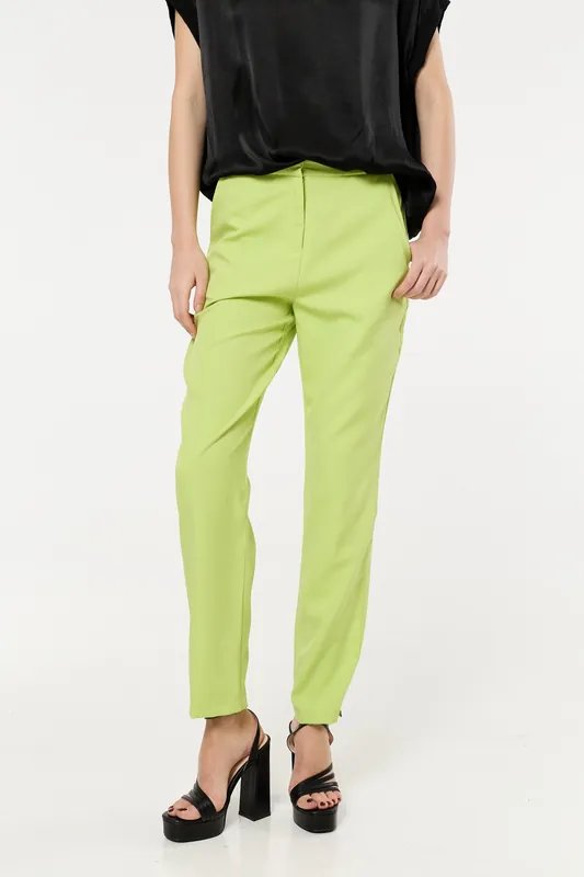 Pistachio Tailored Tapered Trousers - Liquorish