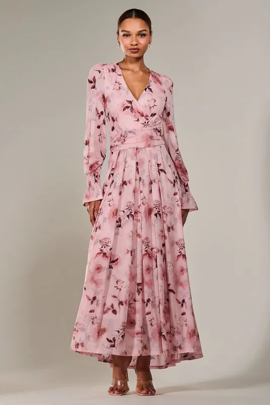 Long Sleeve Mesh Maxi Dress - Jolie Moi