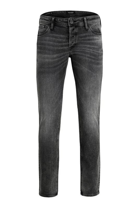 Mens Black Denim Jeans Slim Fit W30/L32 Casual Pants - Jack & Jones