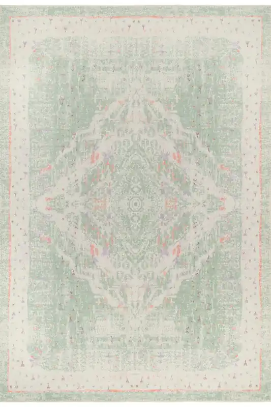 60x110cm Pastel Green Washable Indoor Doormat Front Door Entrance Rug - Kukoon
