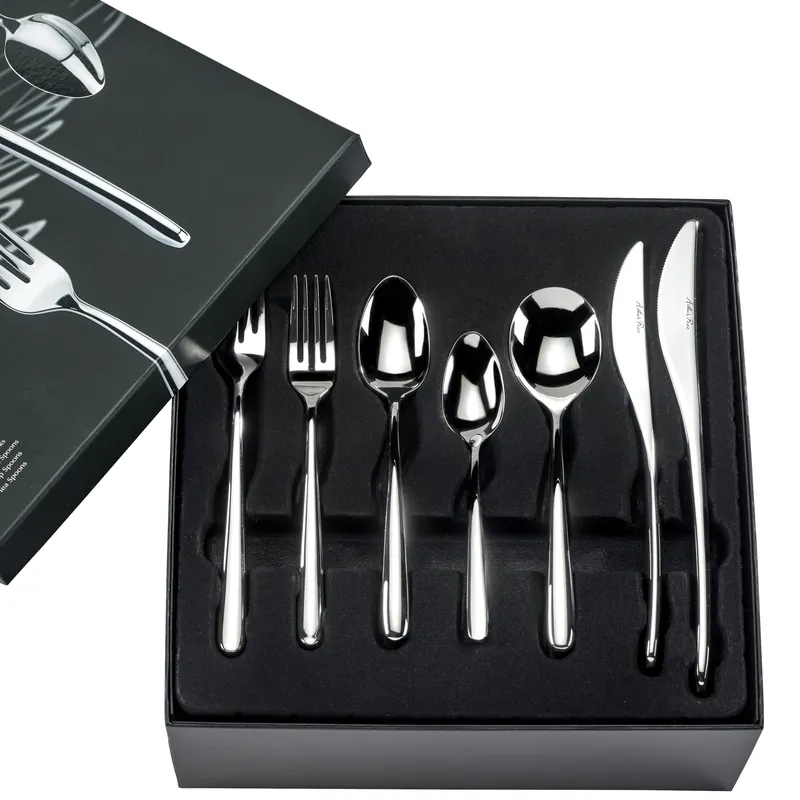 Signature 'Echo' Stainless Steel 84 Piece 12 Person Boxed Cutlery Set - Arthur Price