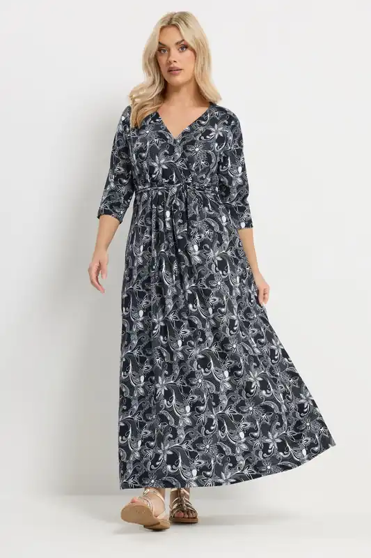 Soft Touch Paisley Wrap Dress - Yours