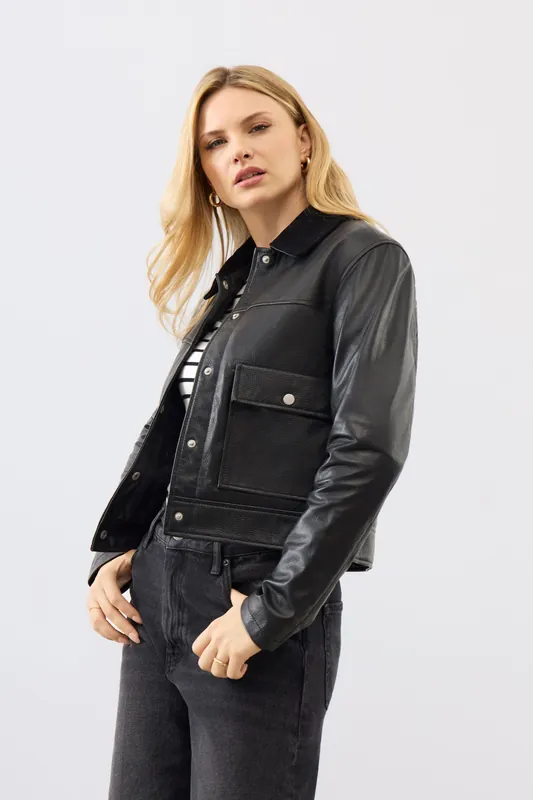 Real Leather Caris Jacket - Bolongaro Trevor