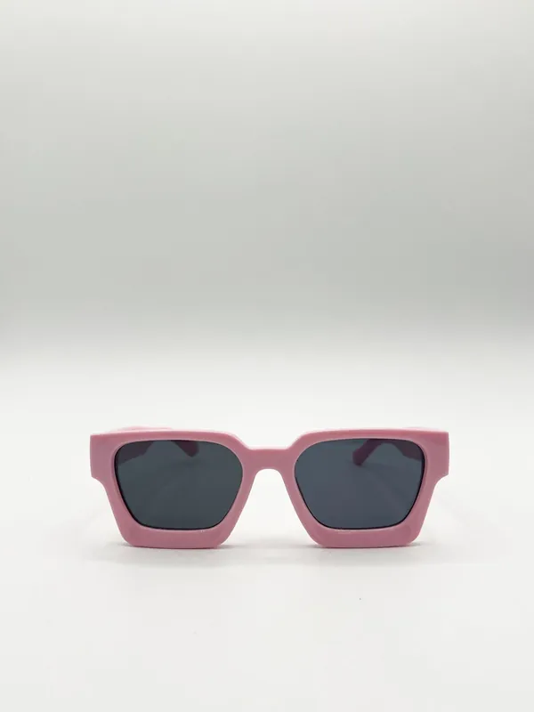 Square Retro Pink Sunglasses - SVNX