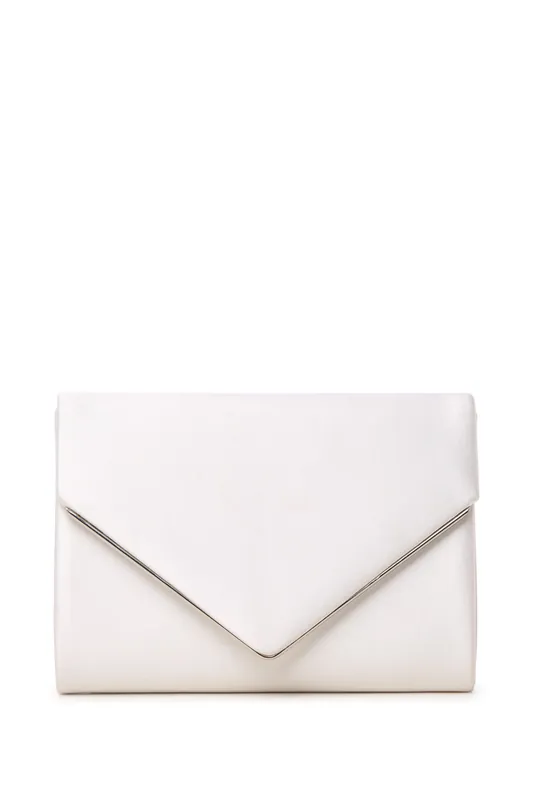 Dorothea Satin Clutch Bag - Paradox London