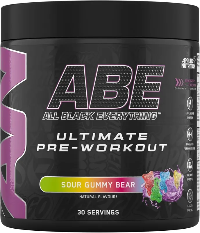 ABE Pre Workout Powder - Sour Gummy Bear - 30 Servings