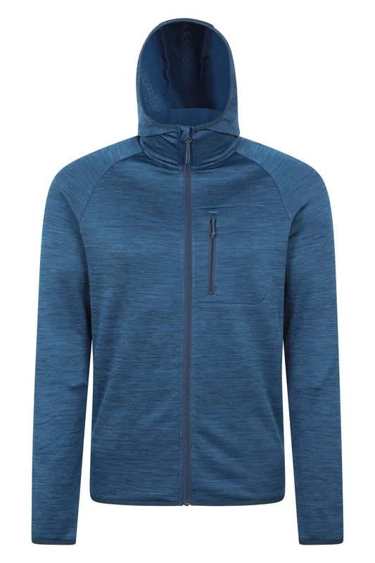 ’Marker’ Lightweight Moisture Wicking Elasticated Cuffs Active Hoodie - Mountain Warehouse