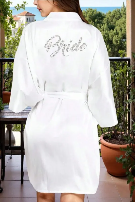 Bridal Diamante Dressing Gown - Serla