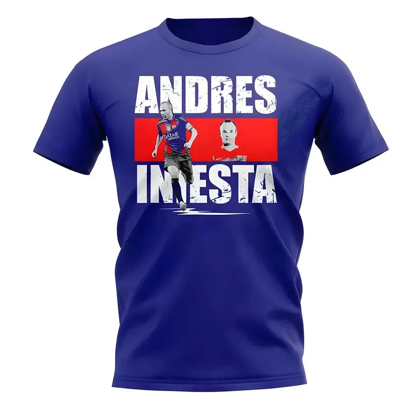 Mens Andres Iniesta Player Collage T-Shirt
