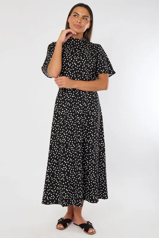 Polka Dot Maxi Dress - ELAINA FASHION