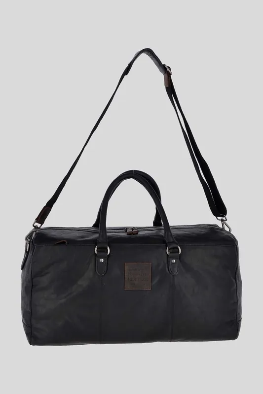 'Pietro' Large Genuine Leather Vintage Holdall - Ashwood Leather