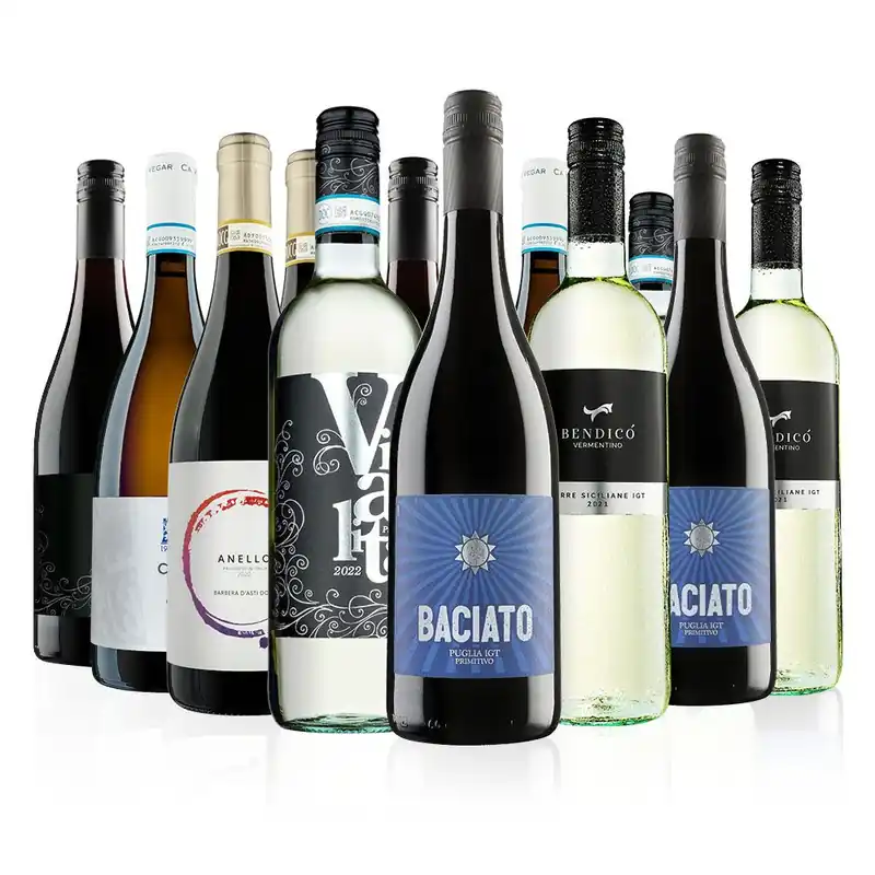 Italian Customer Favourites Mixed Wine case 12 Bottles (75cl) - Virgin Wines