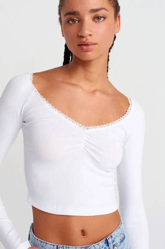 Women's Ribbed Crop T-Shirt
