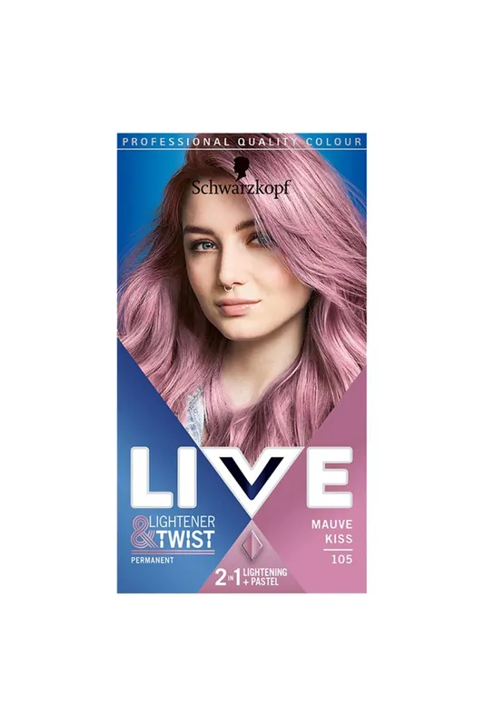 Live 2in1 Lightener+Twist 'Hair Dye' 105 Mauve Kiss - Schwarzkopf