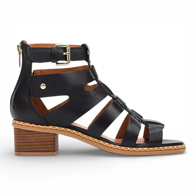 Pikolinos Leather Block-Heel Gladiator Sandals - Blanes