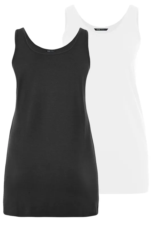 2 Pack Longline Vest Tops - Yours