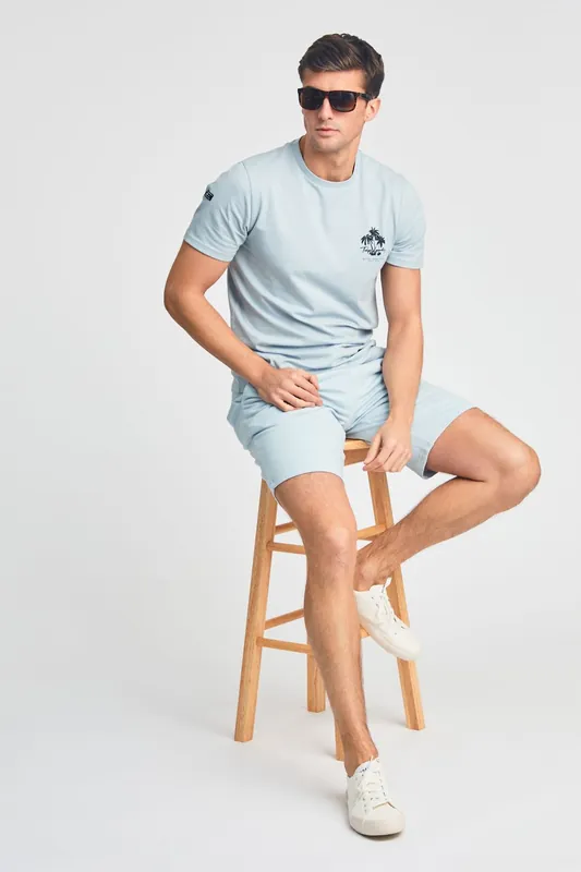 Beach Logo T-Shirt and Jogger Short Set