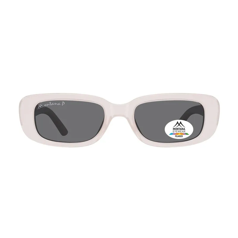 Rectangle Transparent Pink Smoke Polarized MP65 - montana