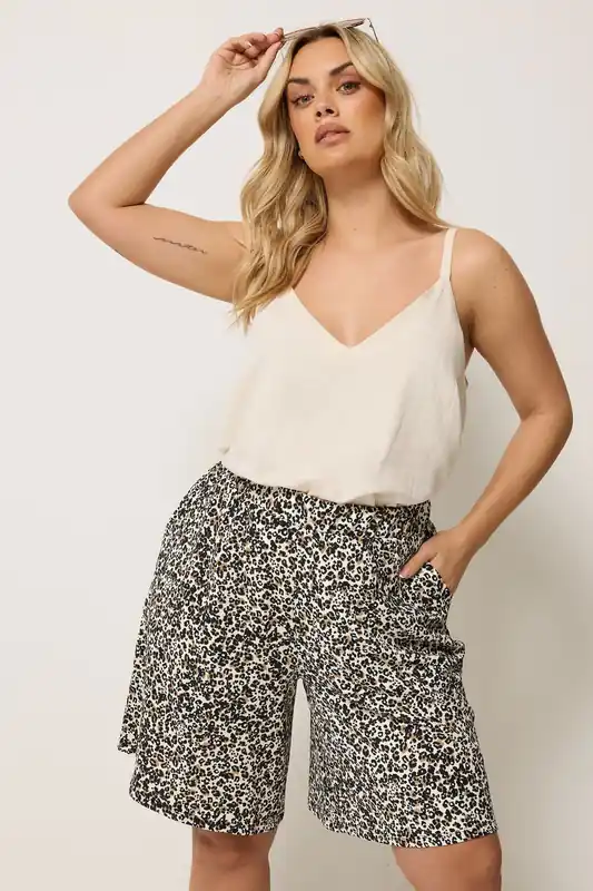 Leopard Textured Shorts - Yours
