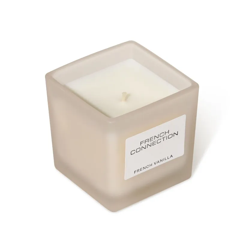 French Vanilla Luxury Square Candle 220g – Single Wick Scented - French Connection
