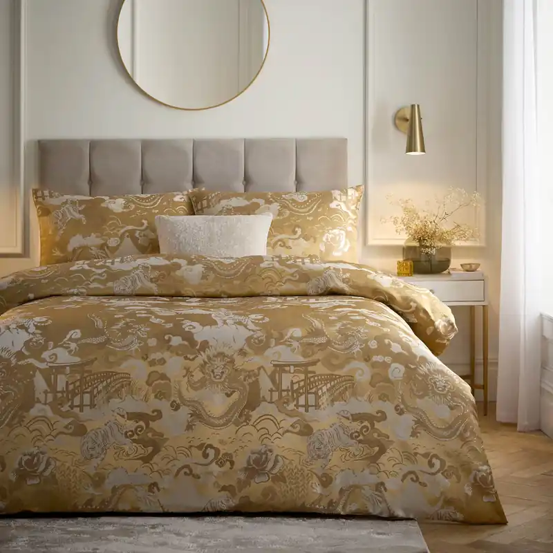Baransu Jacquard Duvet Cover Set - Paoletti