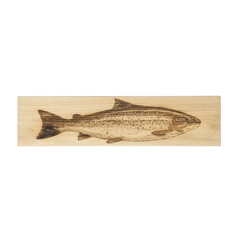 Oak Serving Platter - Large - Salmon