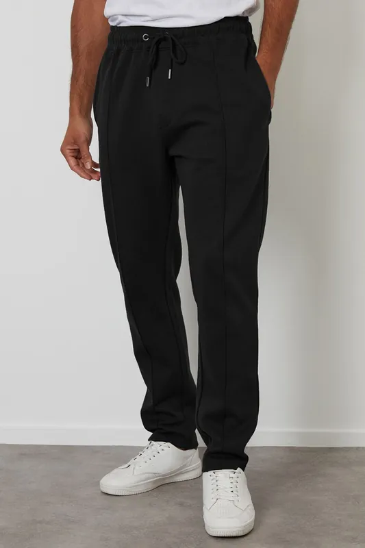Pintuck Pique Joggers - Threadbare