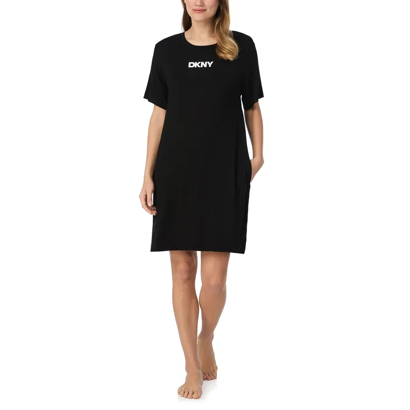 Next Gen Classics Slepshirt in Black - DKNY