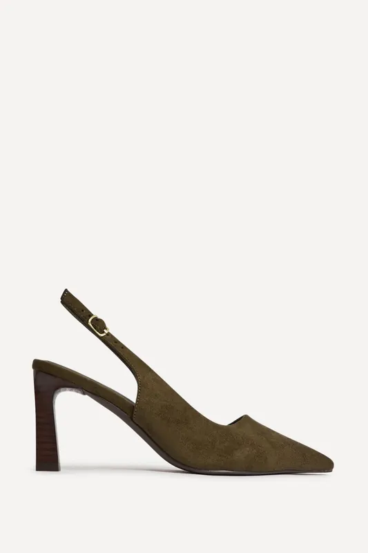 Saint Khaki Slingback Court Heels - Linzi