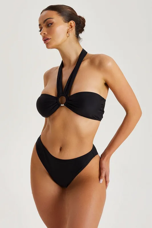 Black O-Ring Bikini Top