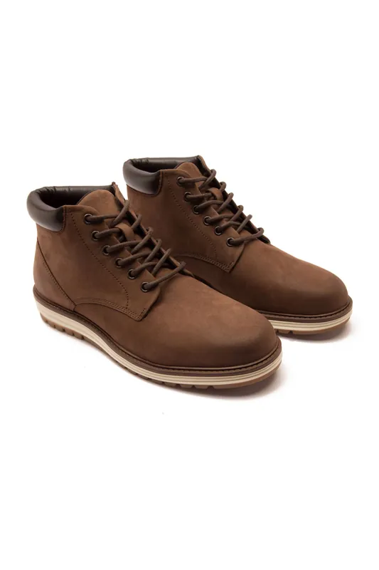 Wells Leather Ankle Mens Lace Up Boots - Thomas Crick