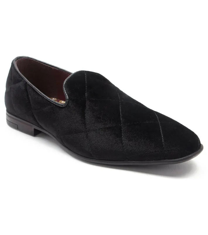 Gamble' Velvet Dress Loafers Slip On Shoes - Thomas Crick