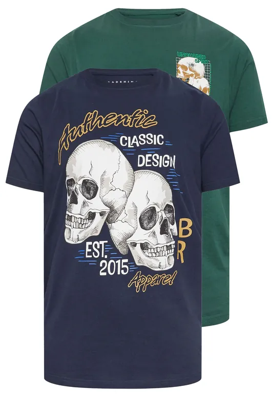 2 Pack Printed T-Shirts