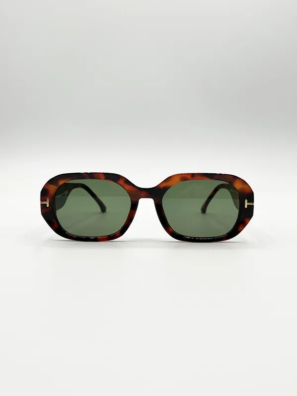 Oval Sunglasses with Wide Arm - SVNX