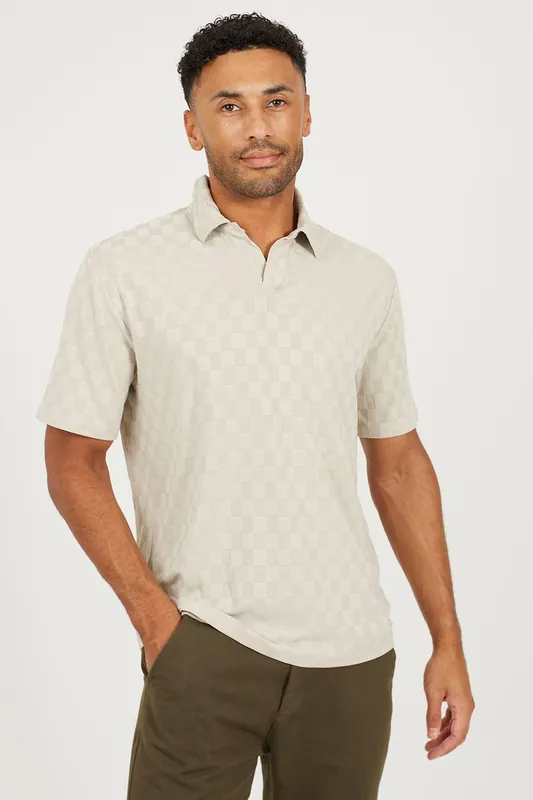Short Sleeve Open Collar Polo Shirt - Brave Soul
