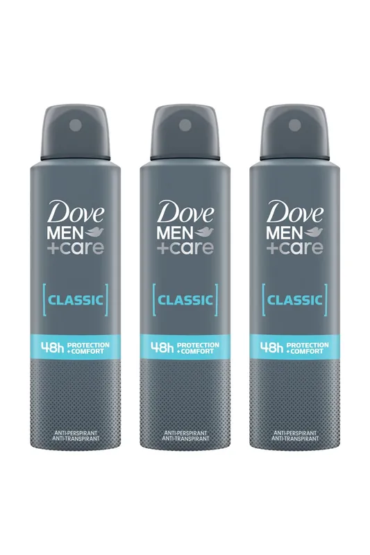 Men+Care Classic 'Antiperspirant' w/ 48H Sweat Protection 150ml, 3pk - Dove