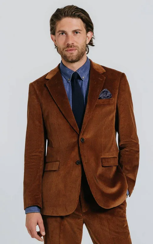 Mid Brown Corduroy Jacket - Dobell