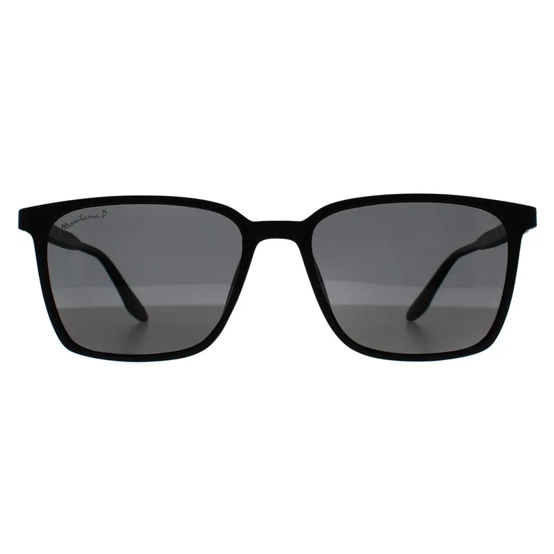 Square Matte Black Smoke Polarized MP186 - montana