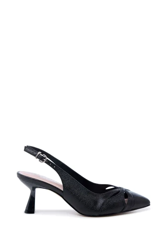 Fairmont' Wide Fit Mid Heel Sling Backs - Paradox London