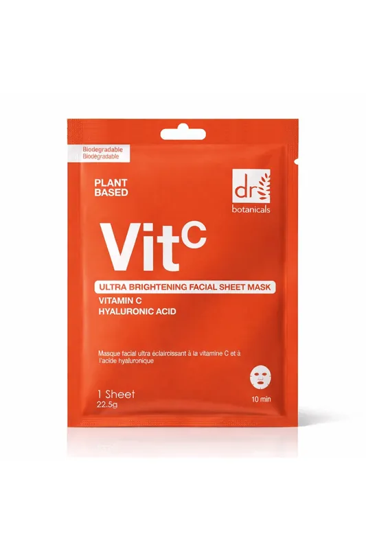 Ultra Brightening Facial Mask with Vitamin C and Hyaluronic Acid - Dr. Botanicals