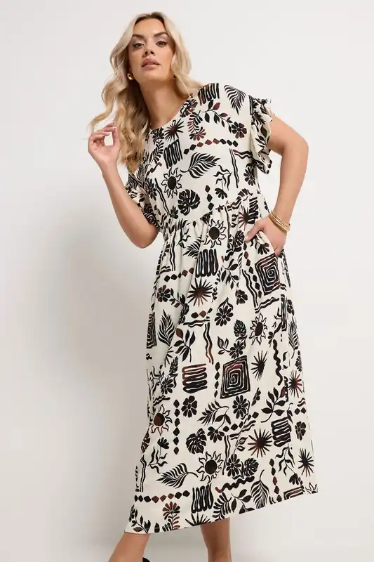 Abstract Midi Dress - Yours